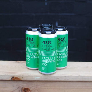 4pk Faculty 418 Citra Pale Ale (473mL)